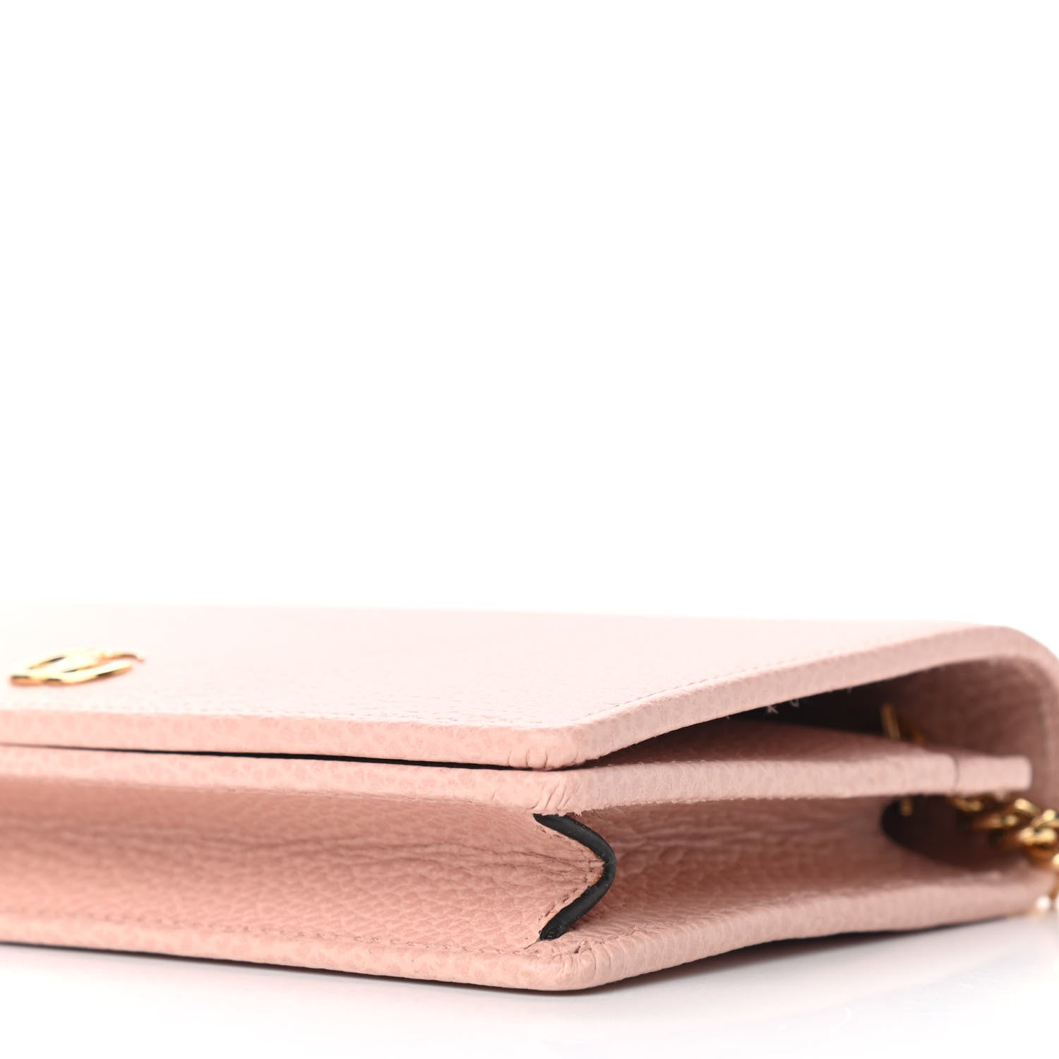 Gucci Dollar Calfskin Mini GG Marmont Chain Wallet Perfect Pink 8 of 8