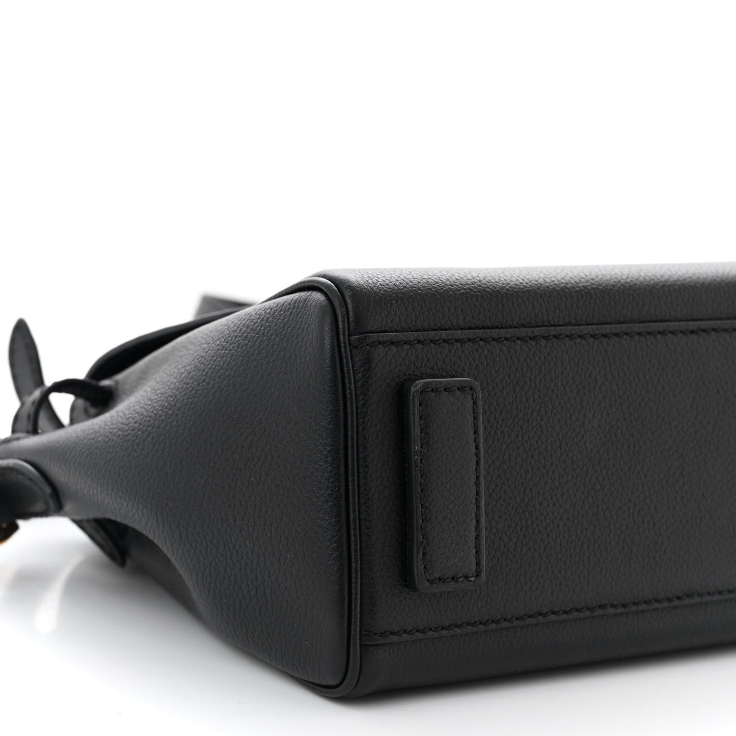 Grained Calfskin Small La Medusa Top Handle Bag Black