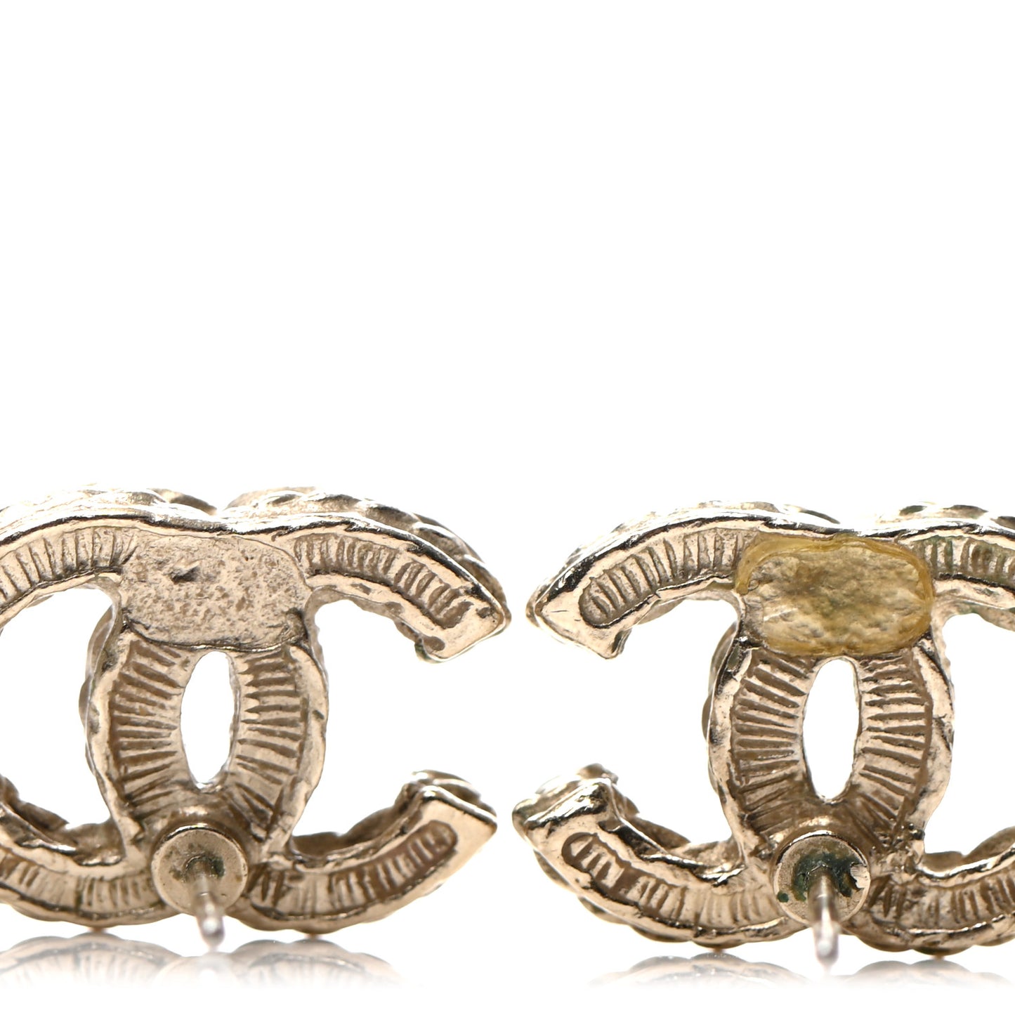 Pearl CC Earrings Gold
