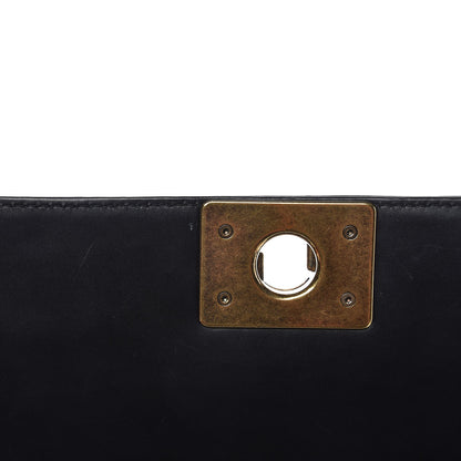 Chanel Glazed Calfskin Medium Boy Flap Black 7 of 13