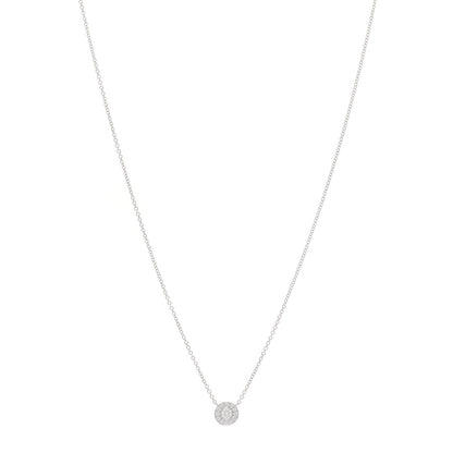 Tiffany Platinum Diamond .16ctw Soleste Pendant Necklace 1 of 5