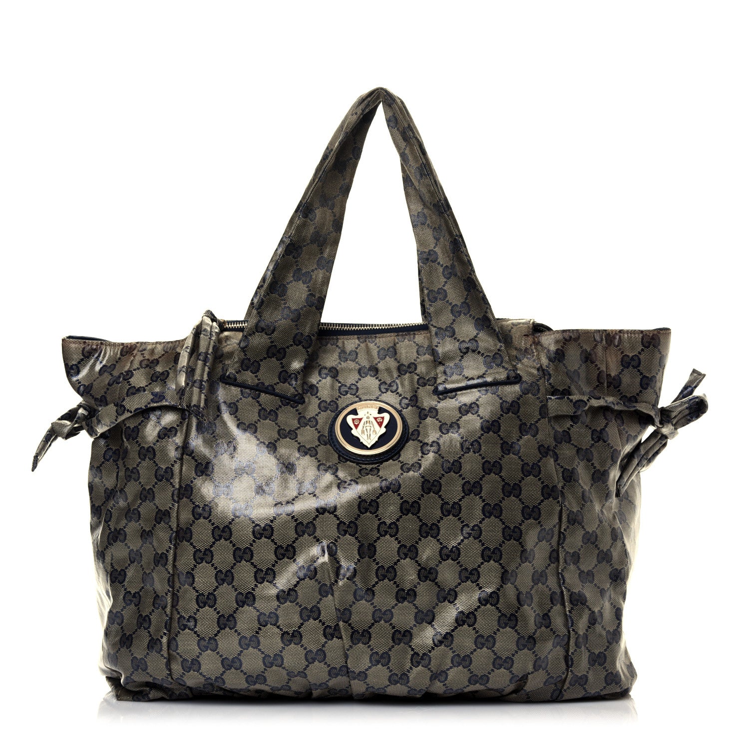 Gucci Crystal Monogram Hysteria Tote Navy Blue 1 of 10