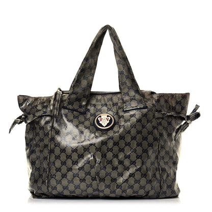 Gucci Crystal Monogram Hysteria Tote Navy Blue 1 of 10
