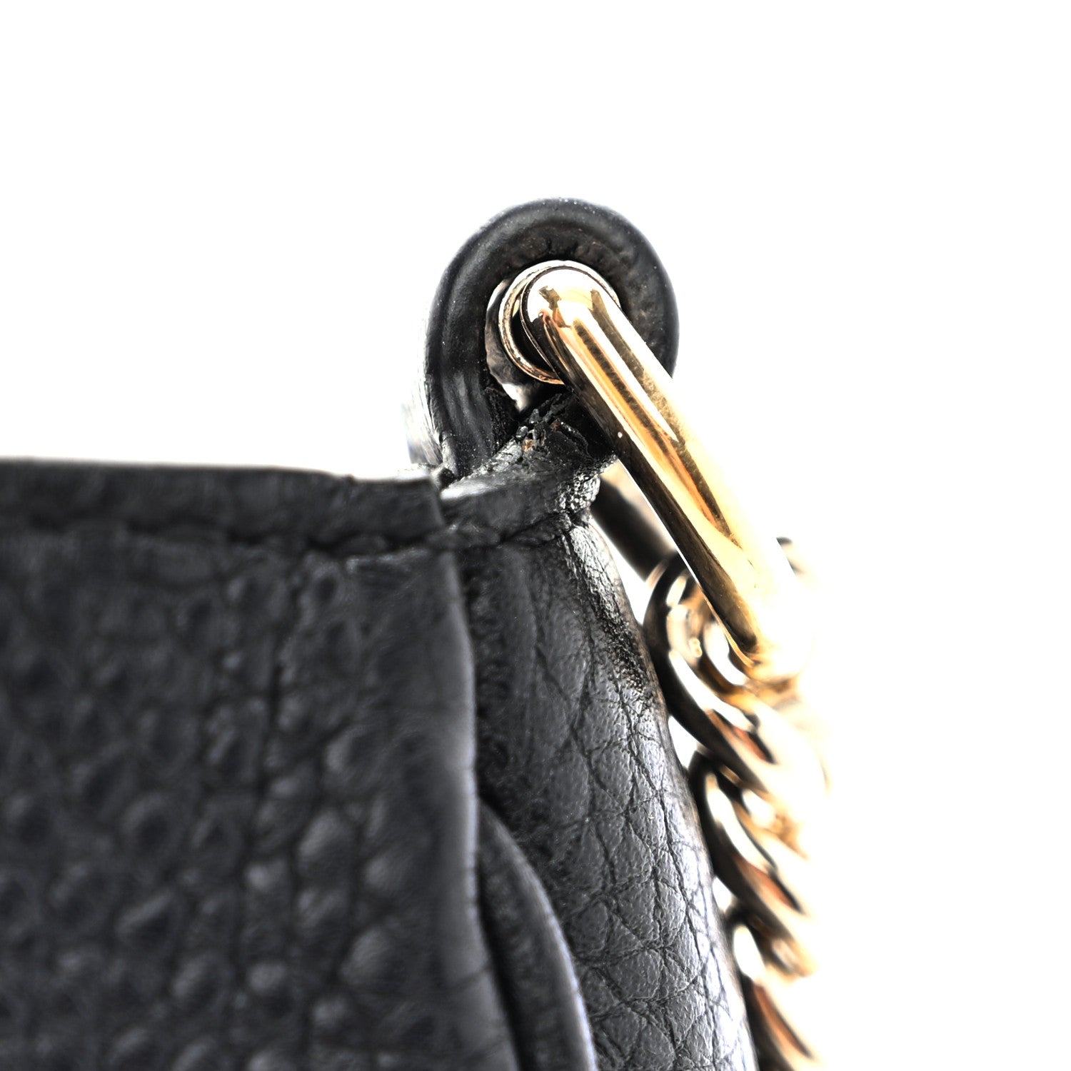 Gucci Pebbled Calfskin Medium Soho Flap Crossbody Black 13 of 14