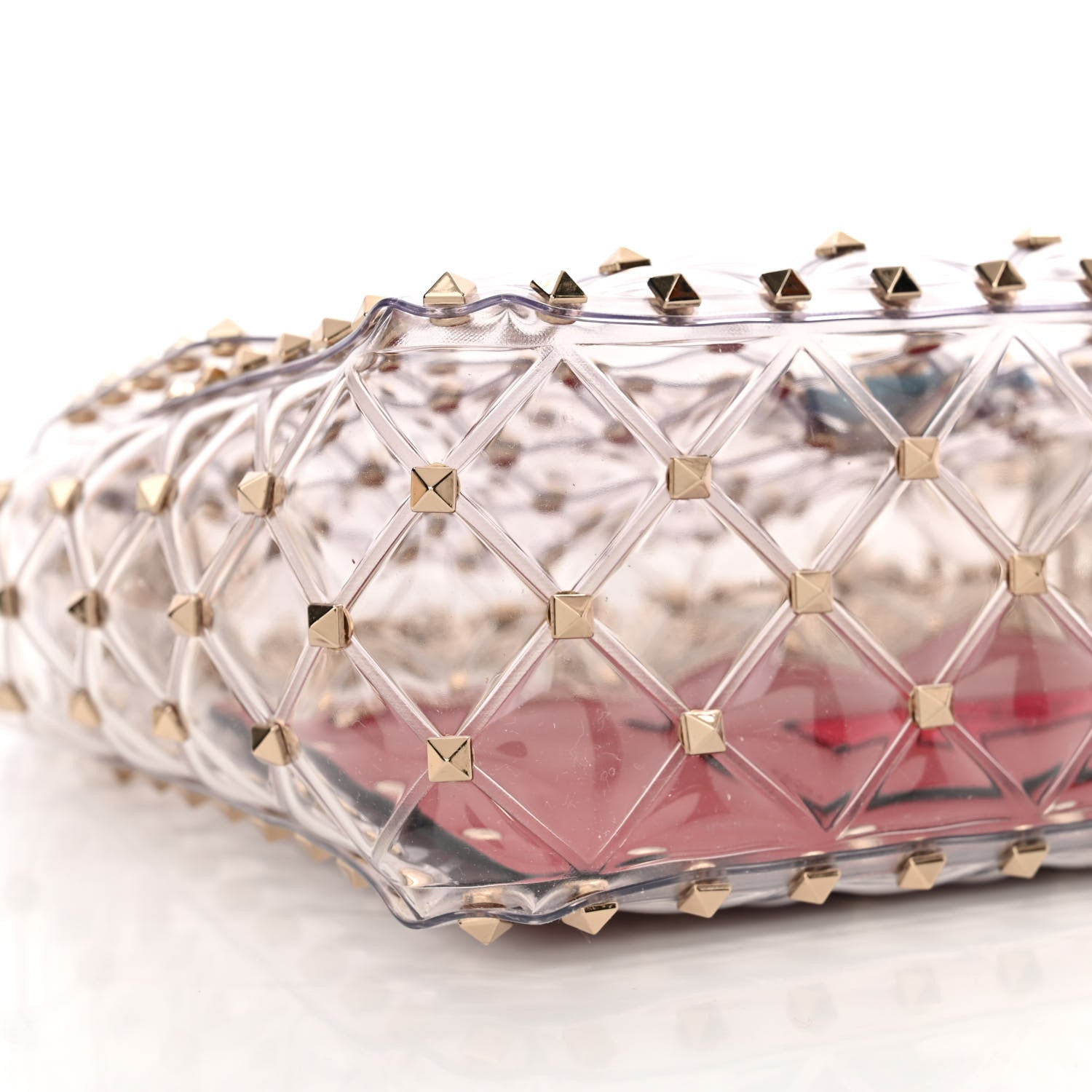 Valentino Garavani PVC Medium Rockstud Spike Shoulder Bag 8 of 9