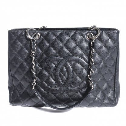 Chanel Caviar Grand Shopping Tote GST Black 1 of 9