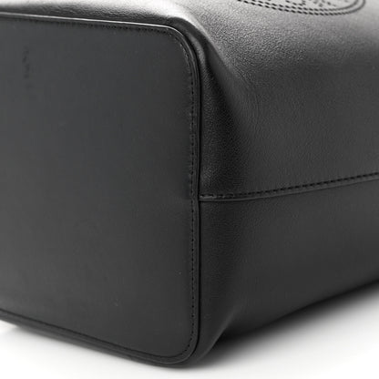 Fendi Vitello Grace F is Fendi Stamp Patch Perforated Small Mon Tresor Bucket Bag Black 9 of 10