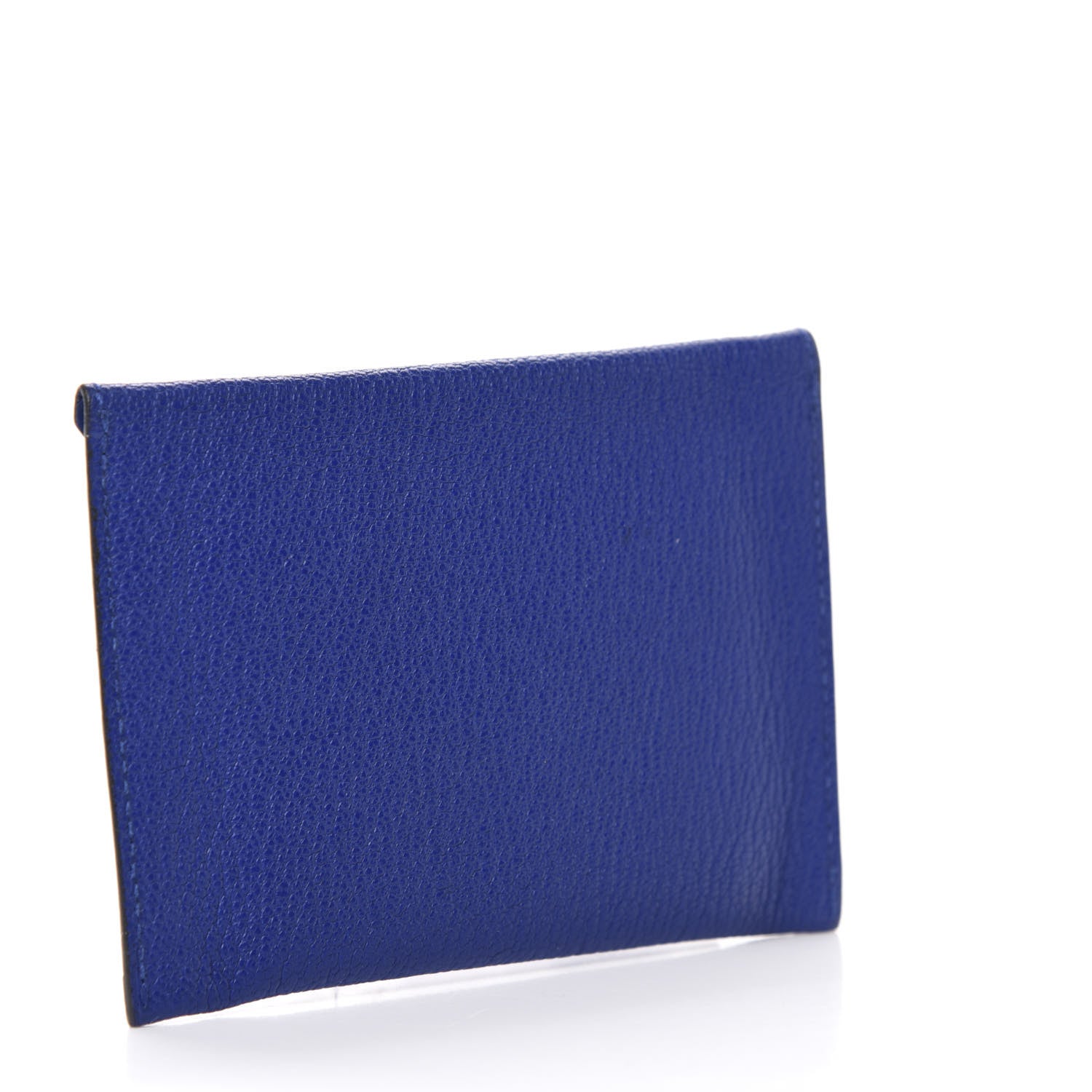 Hermes Chevre Mysore Envelope Wallet Bleu Electrique 3 of 8