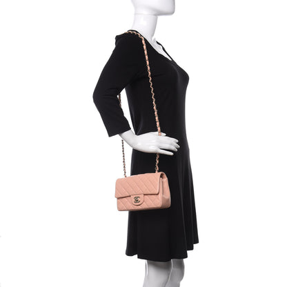 Chanel Lambskin Quilted Mini Rectangular Flap Light Pink 2 of 11
