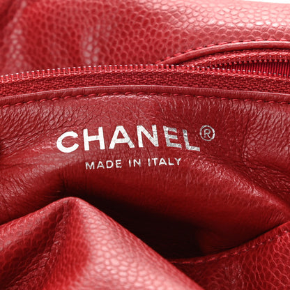 Chanel Caviar Timeless CC Accordion Flap Red 8 of 10
