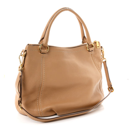 Prada Vitello Daino Tote Caramel 3 of 13