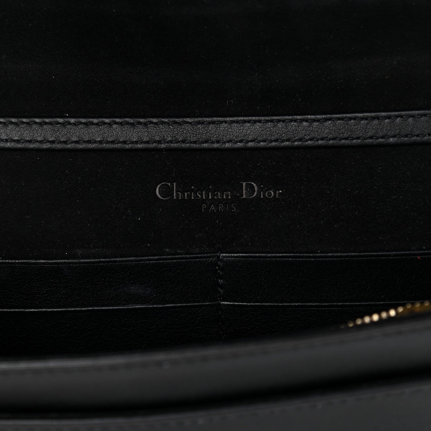 Christian Dior Lambskin Studded Micro Diorama Flap Bag Black 6 of 13