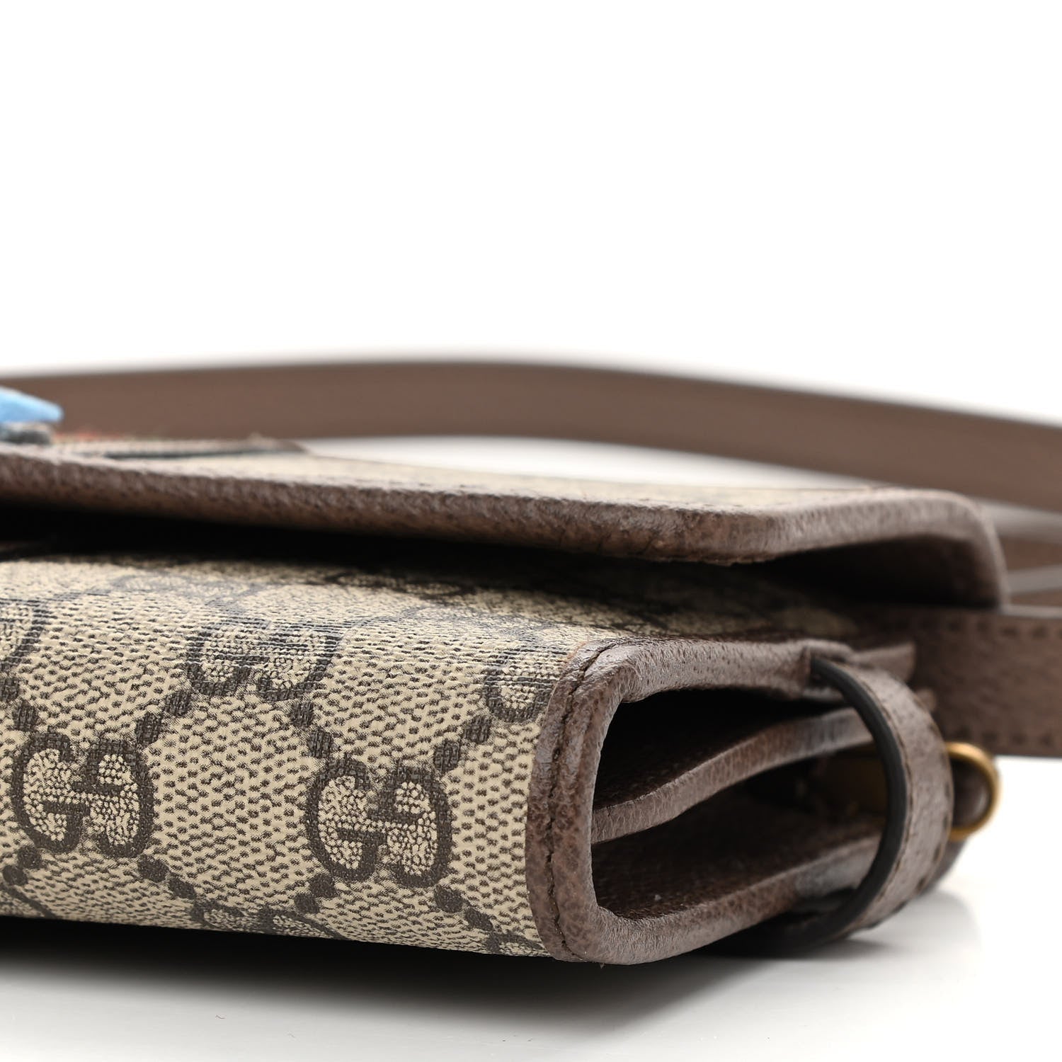 Gucci GG Supreme Monogram Web Ophidia Crossbody Wallet Beige New Acero 9 of 10