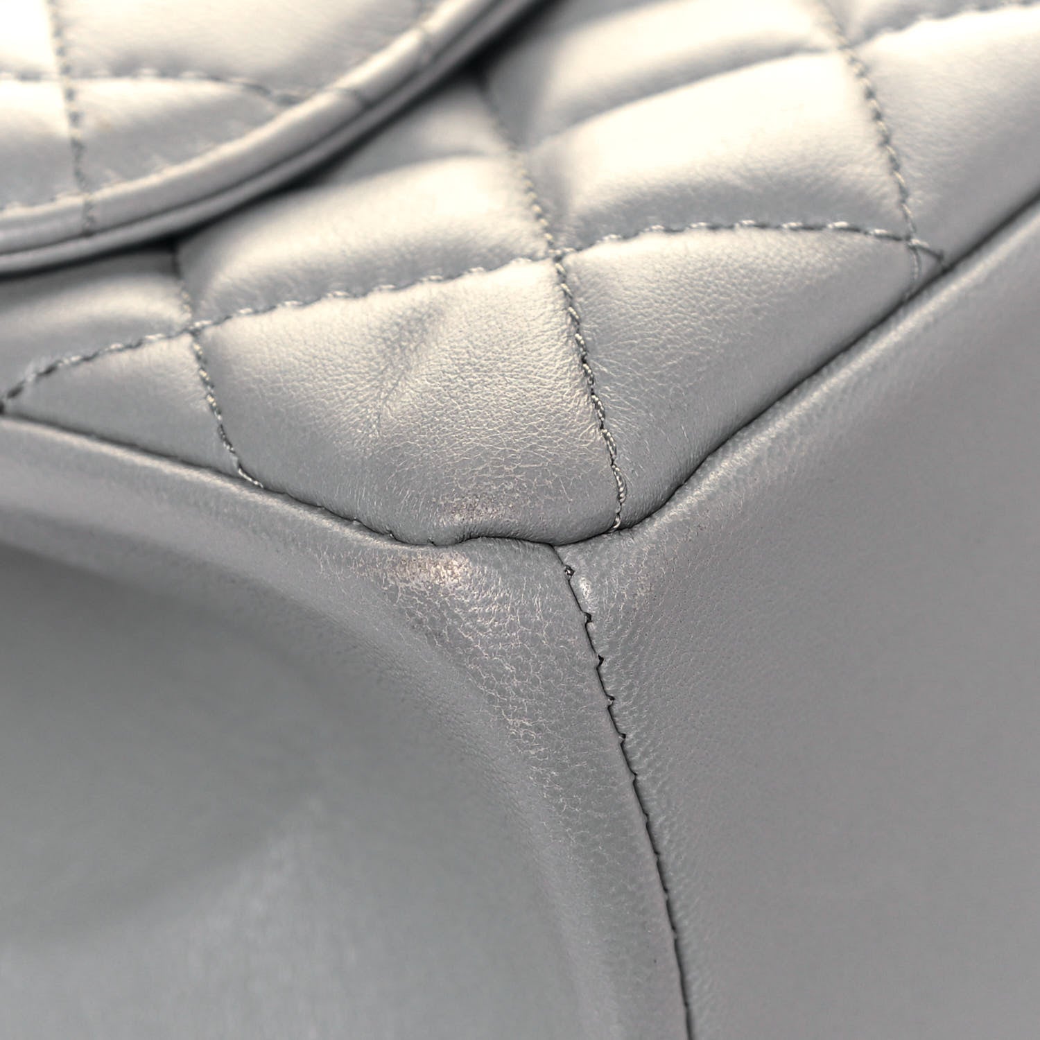 Chanel Lambskin Quilted Medium Mademoiselle Chic Flap Gris 9 of 16