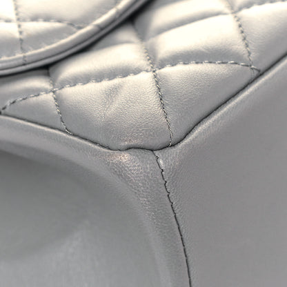 Chanel Lambskin Quilted Medium Mademoiselle Chic Flap Gris 9 of 16