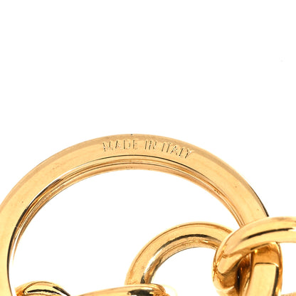 Gucci Plexiglass Tiger Butterfly Key Chain Gold Multicolor 4 of 4