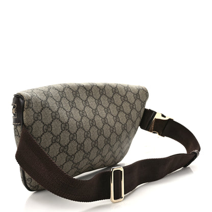 Gucci GG Supreme Monogram Belt Bag Dark Brown 3 of 9