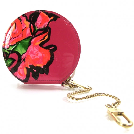 Vernis Roses Chapeau Coin Purse Rose Pop