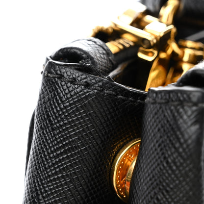 Prada Saffiano Medium Galleria Double Zip Tote Black 18 of 19