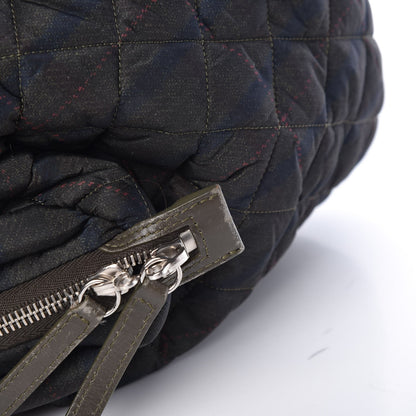 Chanel Nylon Quilted Coco Cocoon Bowler Khaki 13 of 14