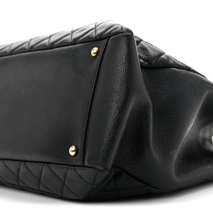 Chanel Caviar Quilted XL Grand Shopping Tote GST Black 10 of 16