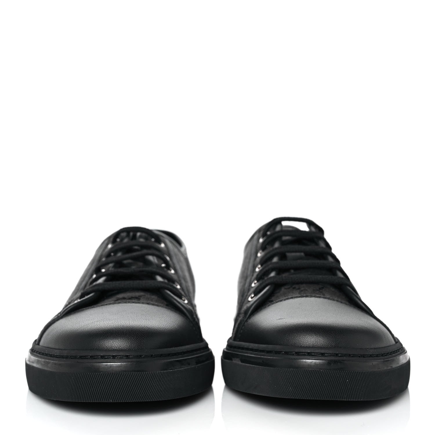 Gucci Monogram Mens Sneakers 9.5 Black Piombo 2 of 8