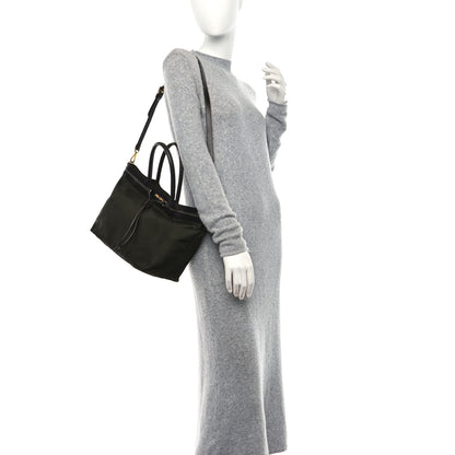 Prada Nylon Jacquard Logo Tote Corda Militaire 2 of 15