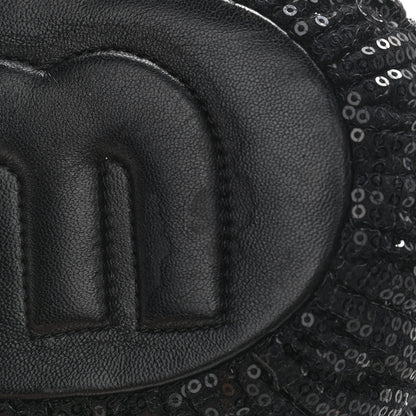 Miu Miu Paillettes Mate Bucket Bag Black 11 of 11