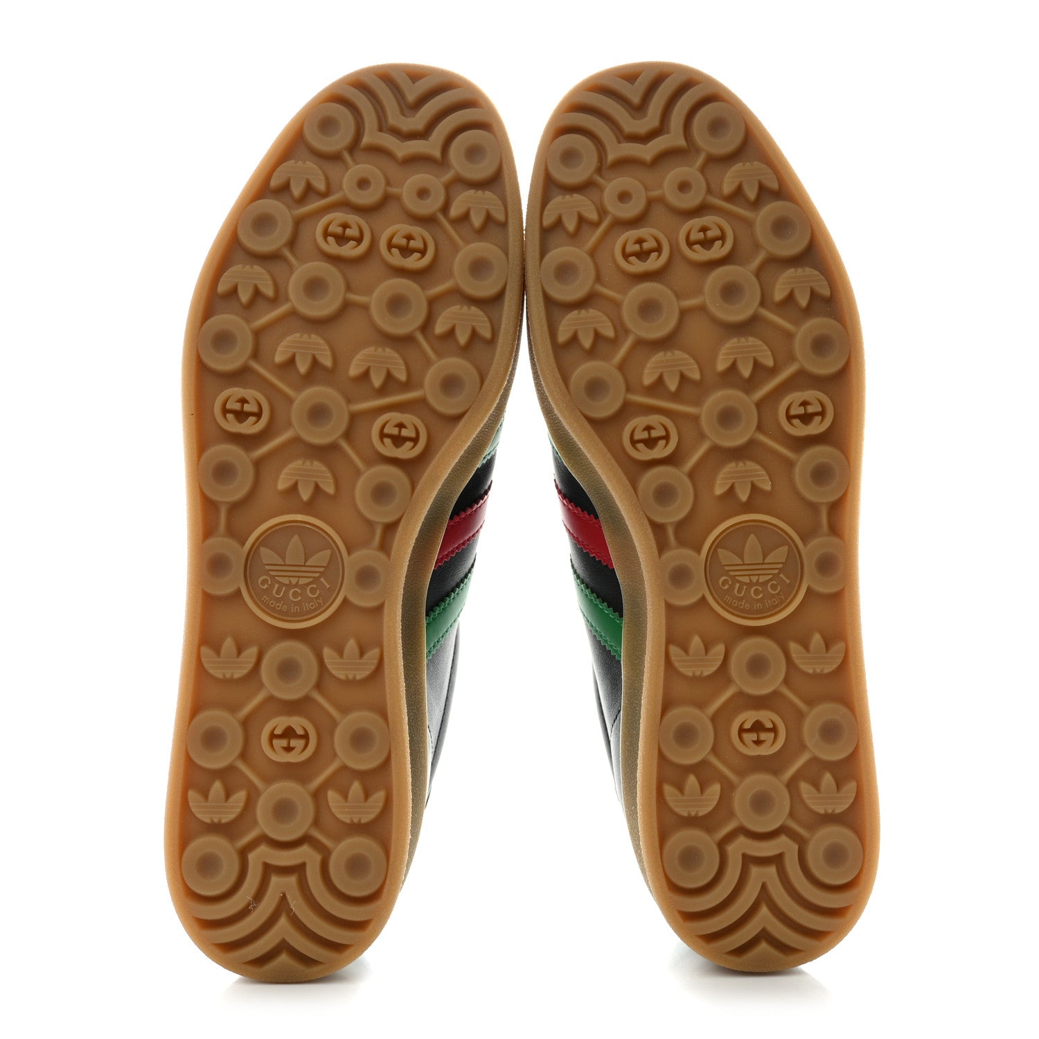 Gucci X ADIDAS Suede Madeira Demetra Mens Gazelle Sneakers 10.5 Oatmeal Black New Shamarock Hibiscus Red 5 of 9