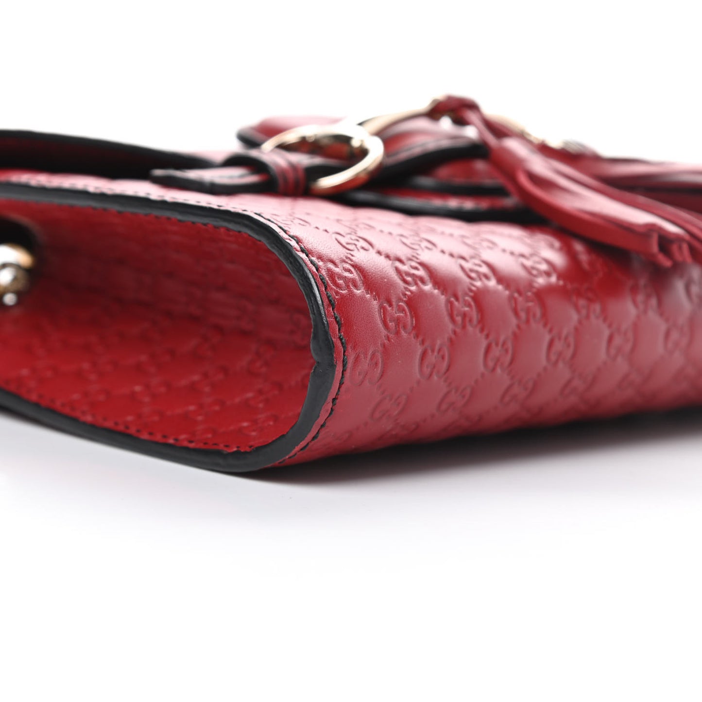 Soft Microguccissima Mini Emily Chain Shoulder Bag Rosso