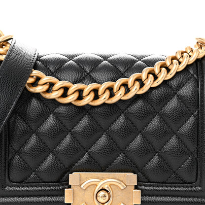 Chanel Caviar Quilted Small Boy Flap Black 8 of 11