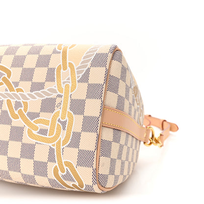 Louis Vuitton Damier Azur Nautical Speedy Bandouliere 25 9 of 9