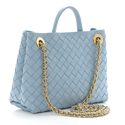 Bottega Veneta Nappa Intrecciato Small Andiamo Shoulder Bag Ice 3 of 9