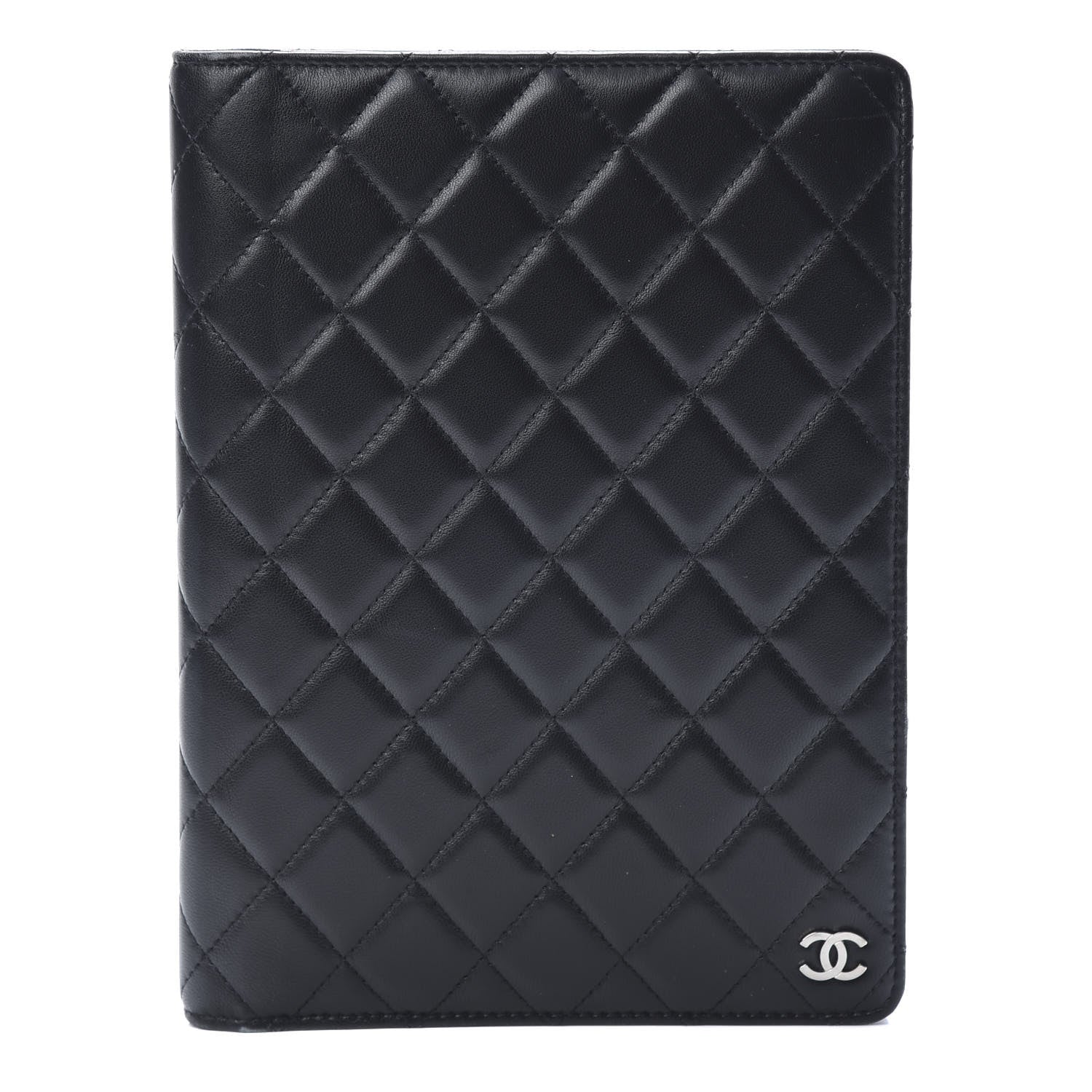 Chanel Lambskin Quilted Large Agenda Cover Black 1 of 13