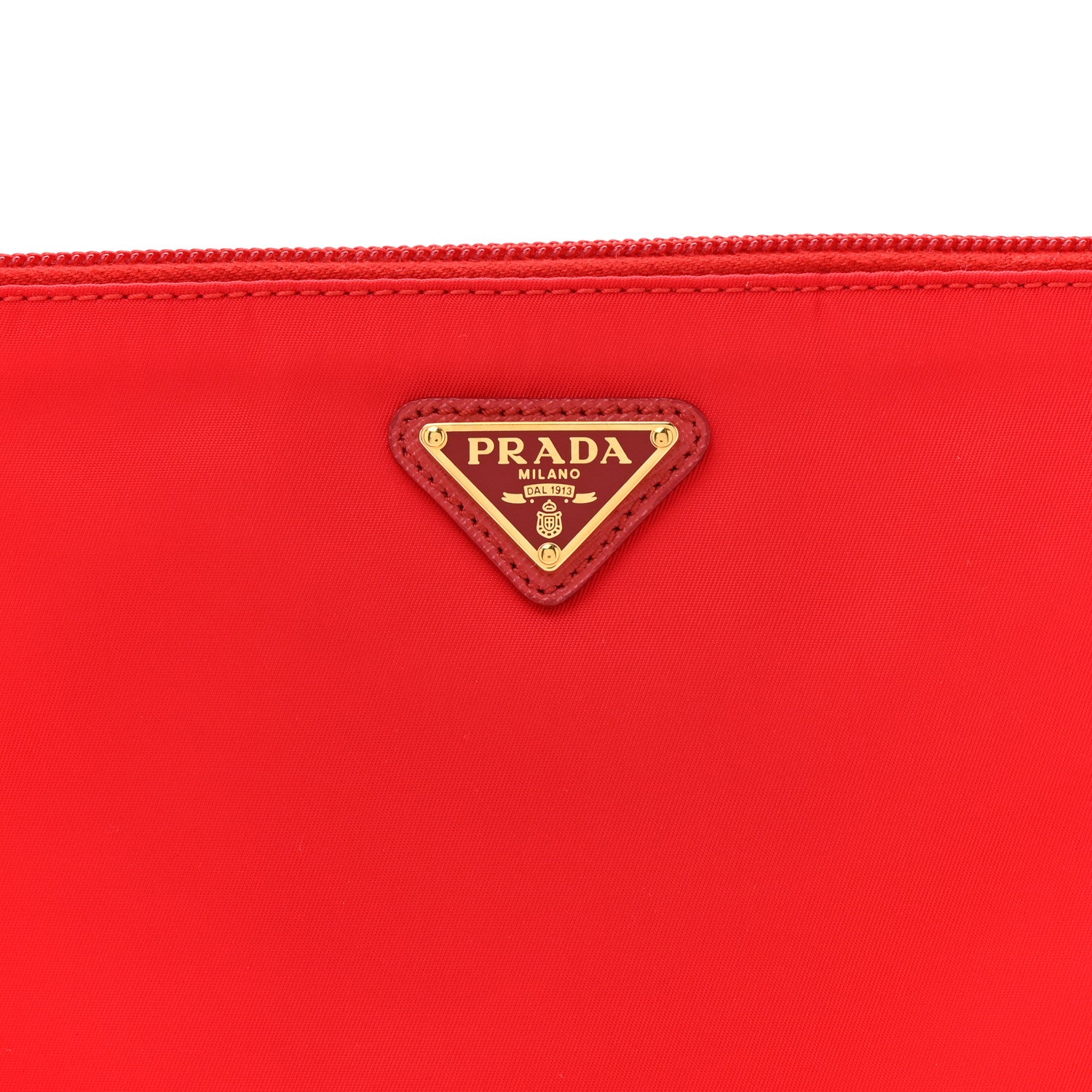 Prada Re-Nylon Saffiano Pouch Red 7 of 9