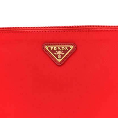 Prada Re-Nylon Saffiano Pouch Red 7 of 9