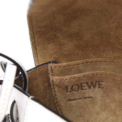 Loewe Calfskin Mini Gate Crossbody Bag Khaki Green Soft White 5 of 9