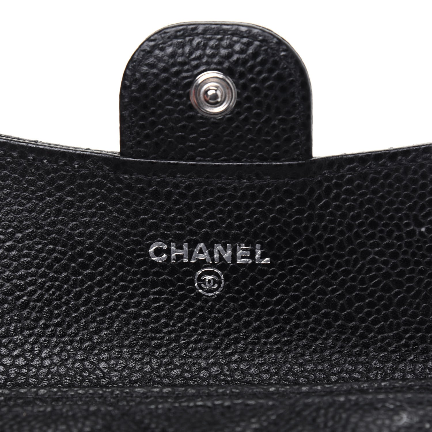Chanel Caviar Quilted Flap Card Holder Wallet Black 6 of 13