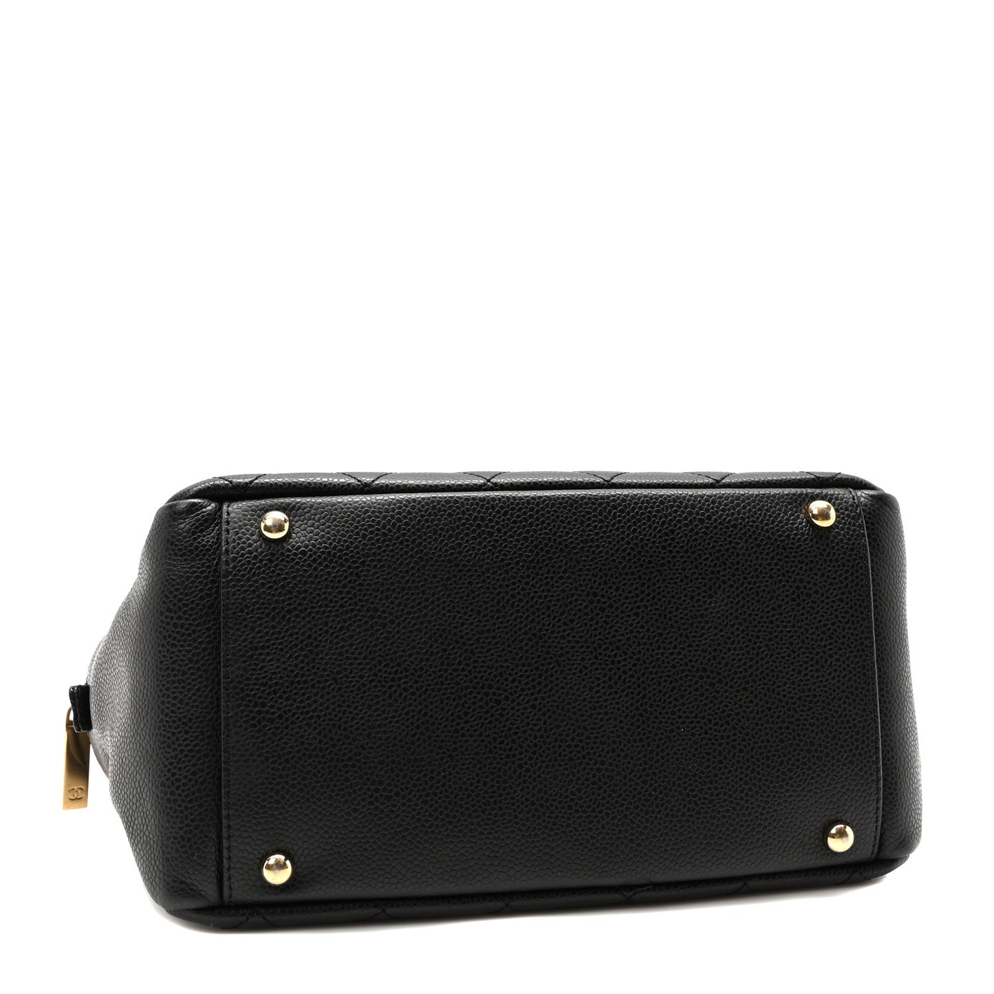 Caviar Quilted Petit Timeless Tote PTT Black