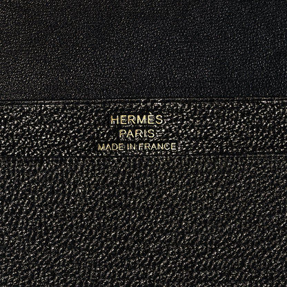Hermes Chevre Mysore Bearn Card Holder Wallet Black 6 of 9