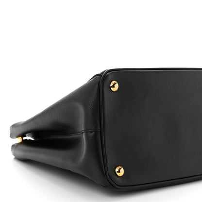 Prada Saffiano Medium Galleria Double Zip Tote Black 9 of 10