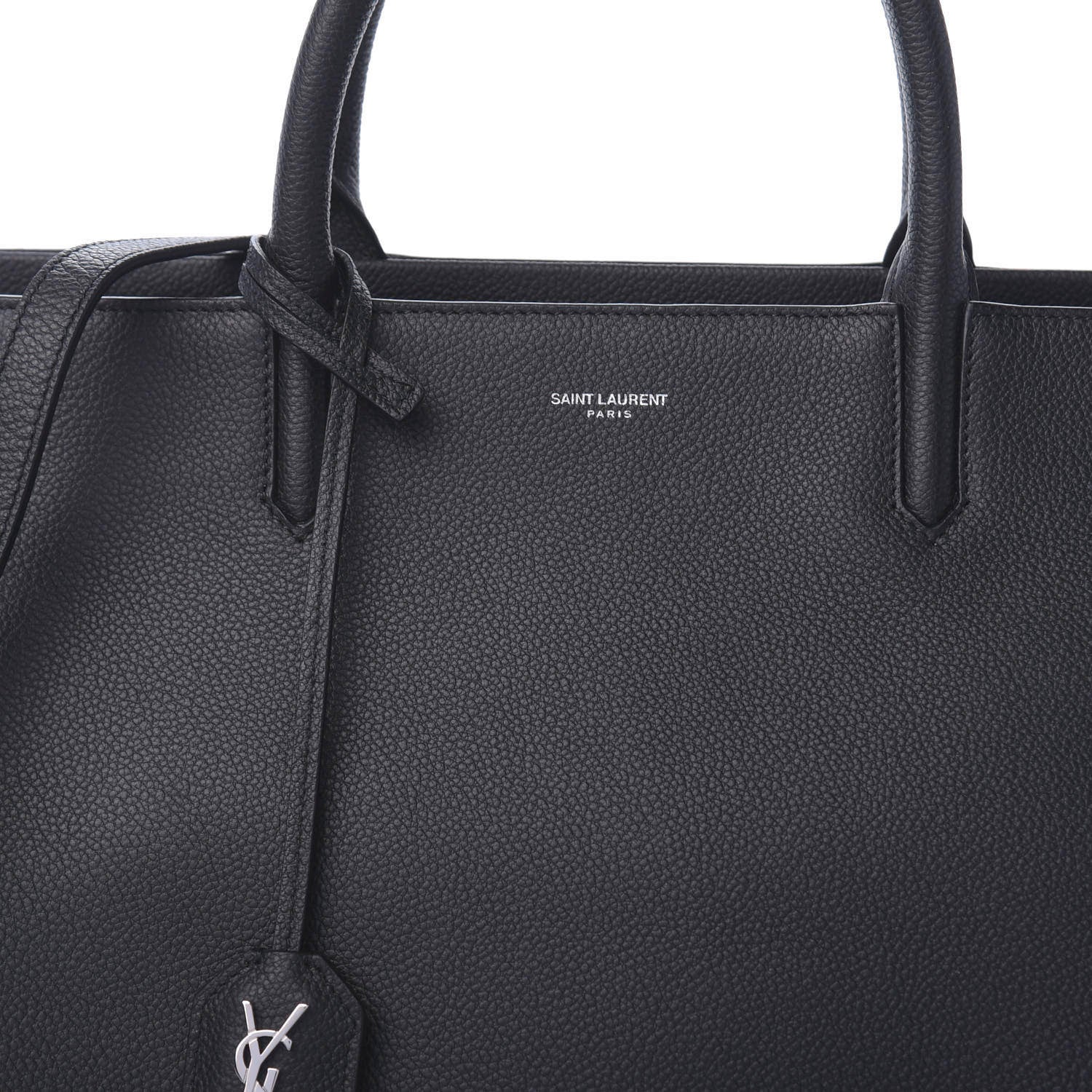 Saint Laurent Calfskin Medium Rive Gauche Cabas Navy Blue 9 of 9