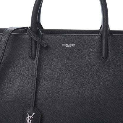 Saint Laurent Calfskin Medium Rive Gauche Cabas Navy Blue 9 of 9