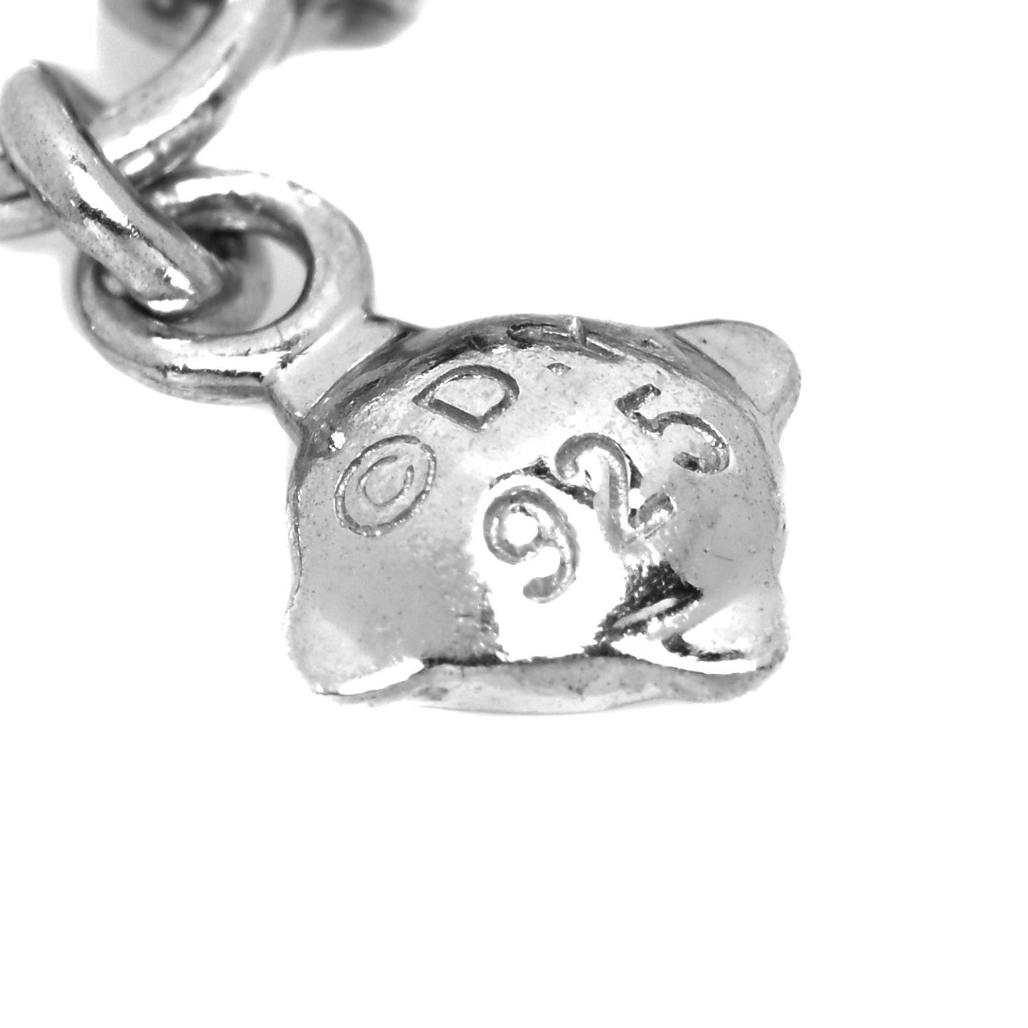 Sterling Silver Diamond 7mm Infinity Pendant Necklace
