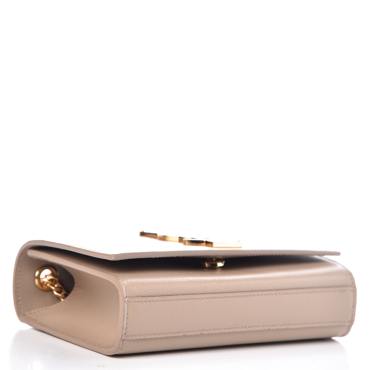 Saint Laurent Grain De Poudre Small Monogram Kate Satchel Nude Powder 4 of 9
