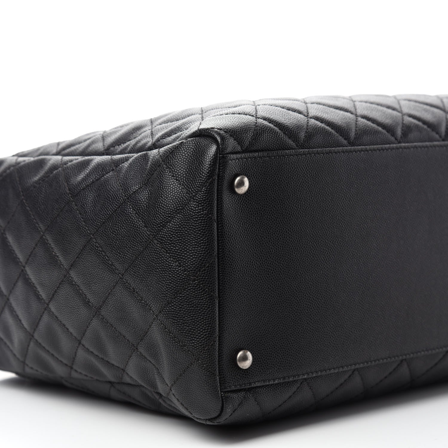 Chanel Caviar Quilted Large Coco Handle Shopping Tote Black 10 of 11