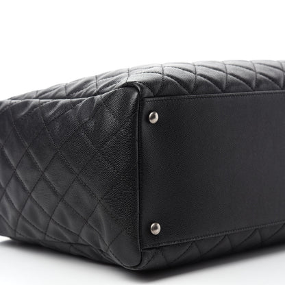Chanel Caviar Quilted Large Coco Handle Shopping Tote Black 10 of 11