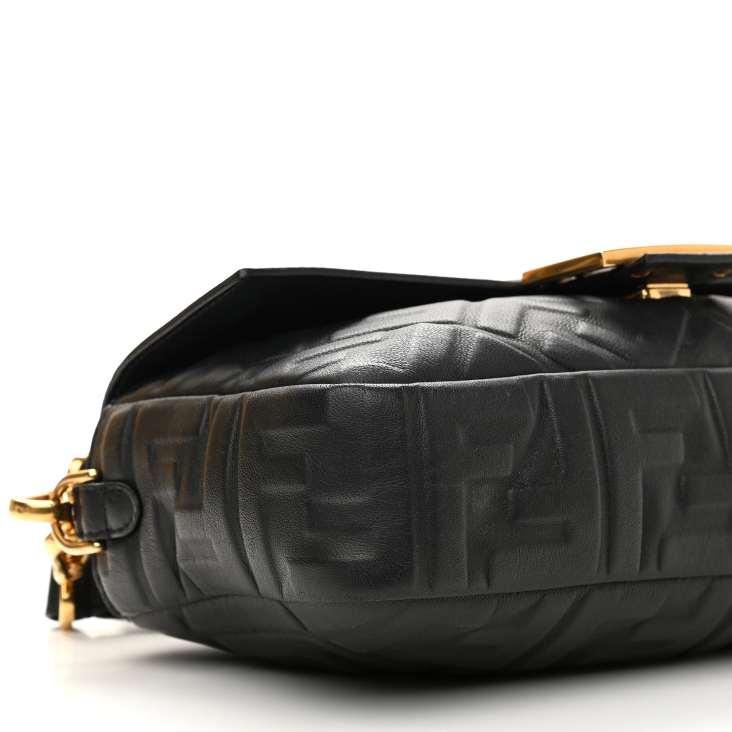 Nappa FF 1974 Embossed Baguette Black