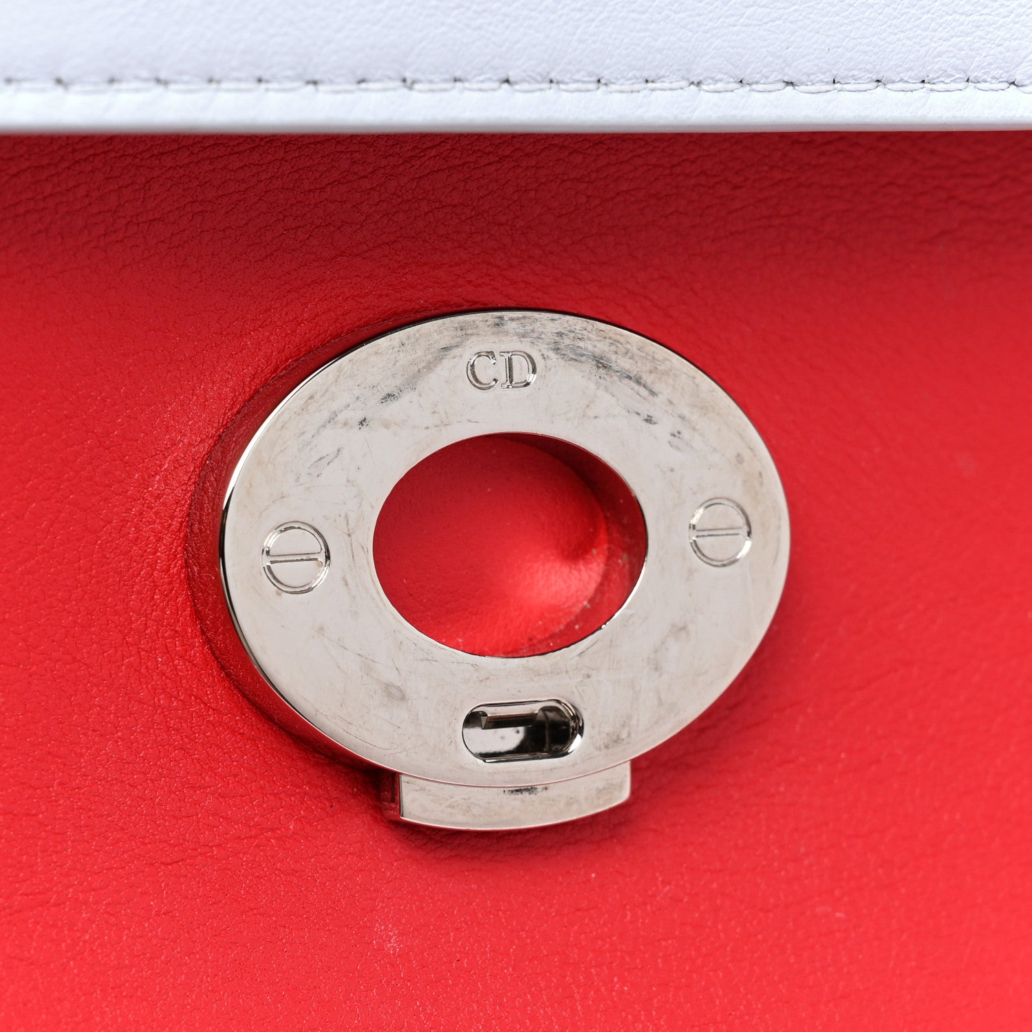 Christian Dior Smooth Calfskin Small Be Dior Flap Red 9 of 25