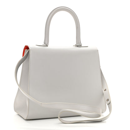 Delvaux Calfskin MM Brillant Satchel Light Grey Red 2 of 13